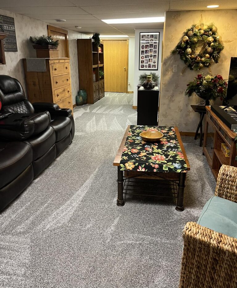 A&H Natural Cleaning vacuumed basement